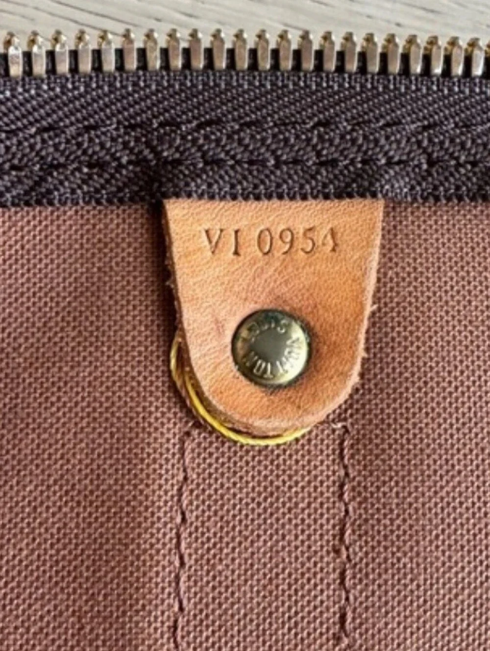 Louis Vuitton 60 Monogram Canvas Duffel Keepall with Tan Leather Trim